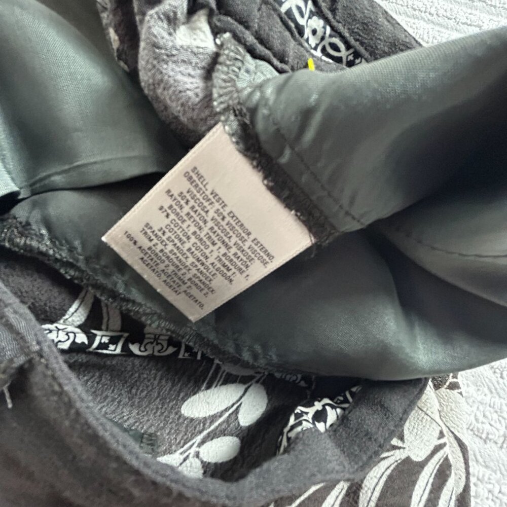 Anthropologie Elevenses Womens Brown Floral Tie Hem Joggers Pants Pockets Medium - Picture 4 of 12